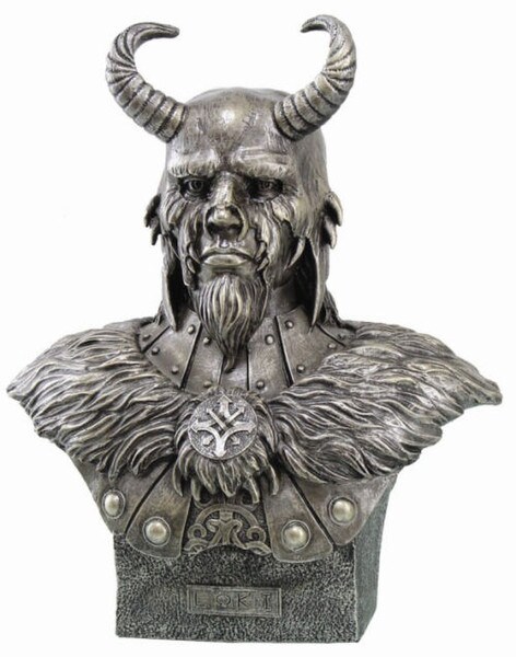 Loki Viking Sculptural Bust Statue